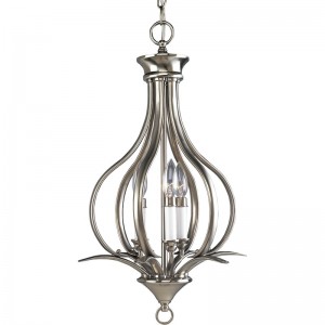 Lighting in Brushed Nickel Finish with Energy Star Certified bulbs